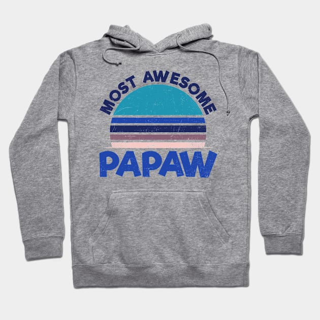 Papaw Shirt | Vintage Retro Sunset Gift Hoodie by Gawkclothing